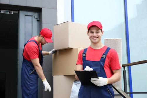 Council workers collecting large furniture in Hemel Hempstead