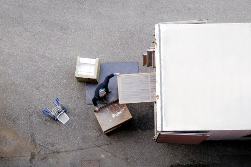 Collected large items like sofas and refrigerators ready for recycling in Radlett