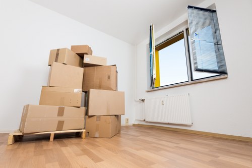 Prepared items arranged for large item pickup