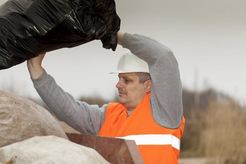 Council workers preparing for large item collection in Highams Park